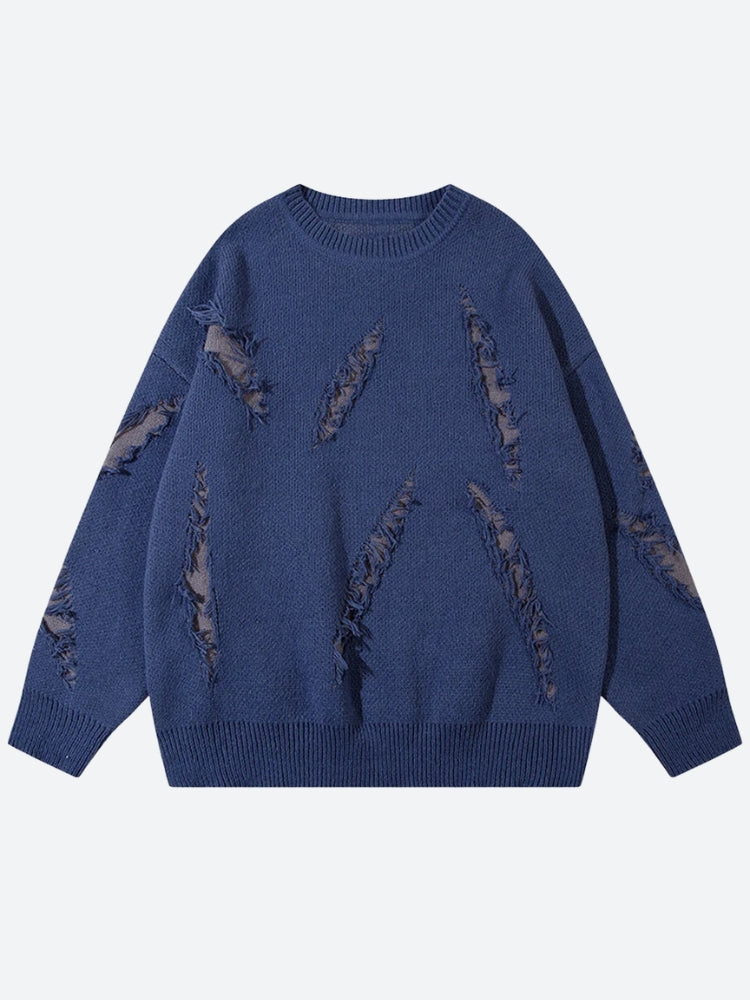 Grunge Claw Distressed Knitted Sweater 3