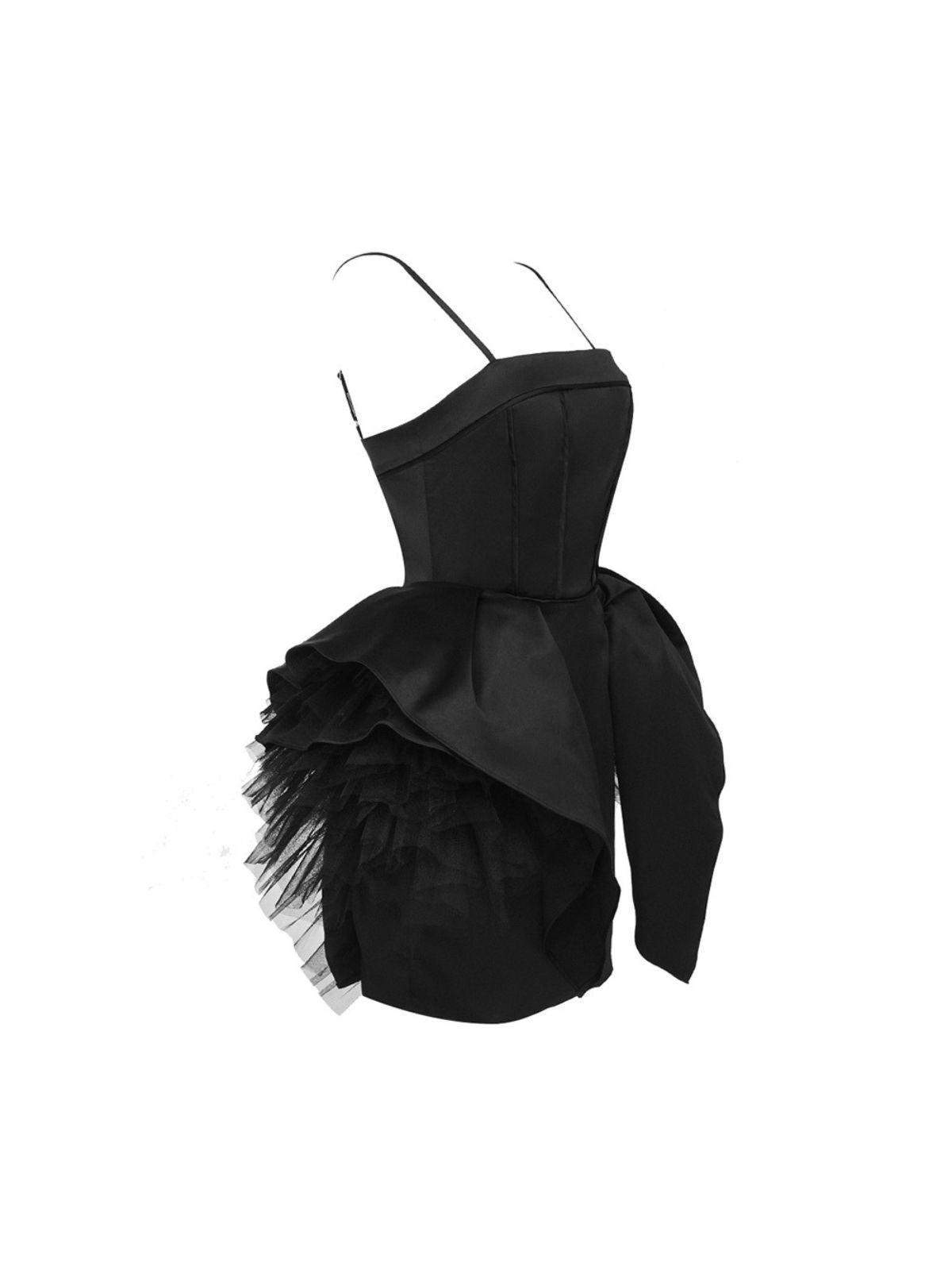 Gypsy Spaghetti Tulle Mini Dress - View 7