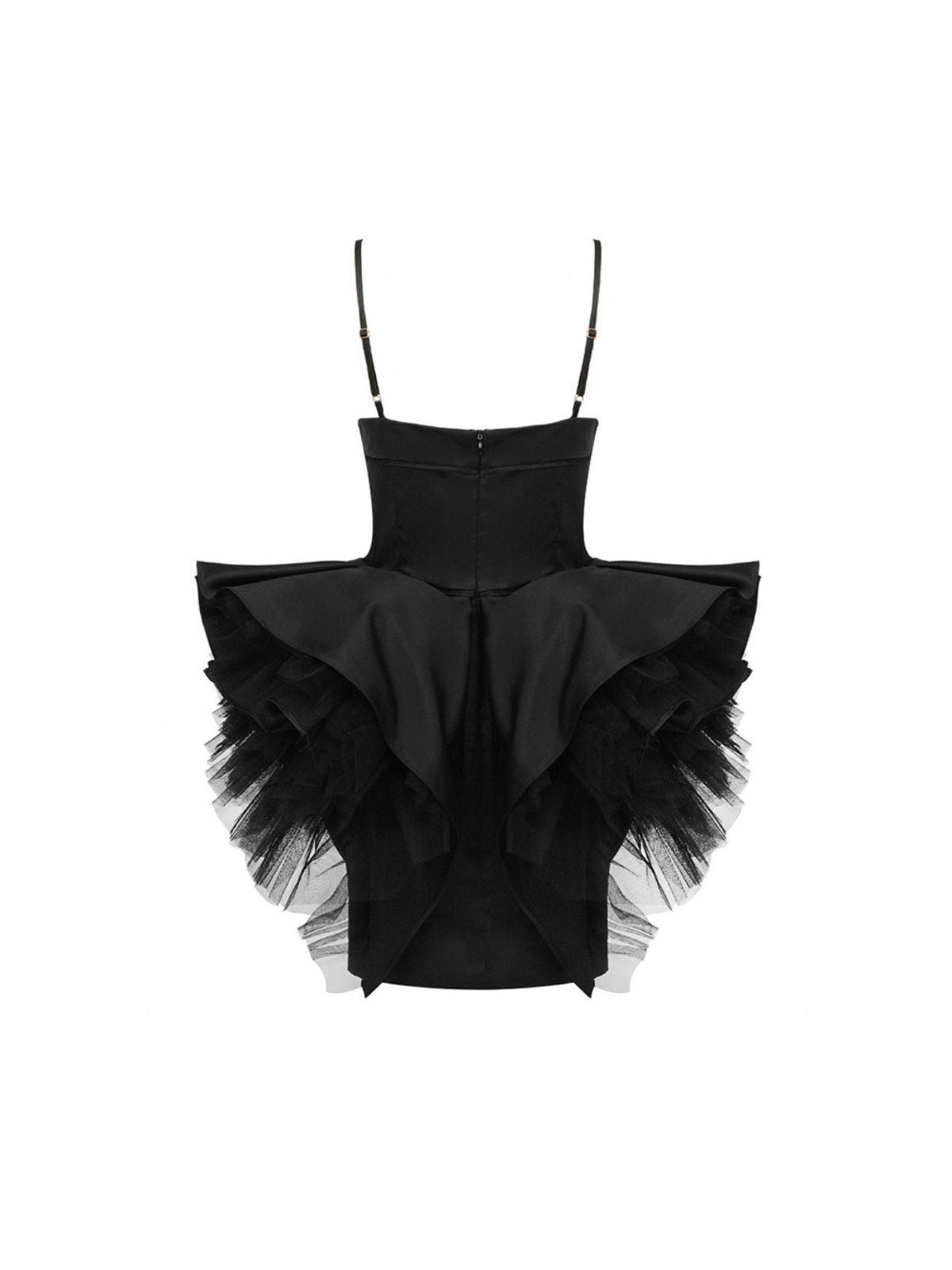 Gypsy Spaghetti Tulle Mini Dress - View 8