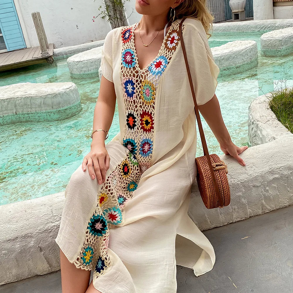 Crochet Women Beach Dress Cover Up