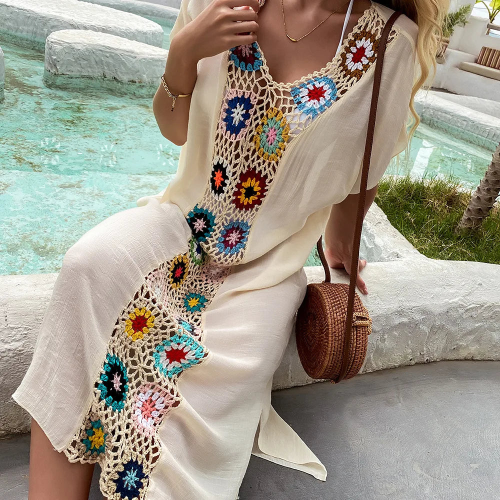 Crochet Women Beach Dress Cover Up