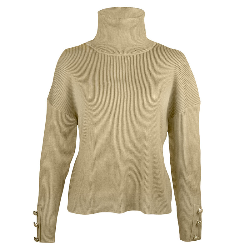 Orro Shop Jody Elegant Knitted Turtleneck Sweater
