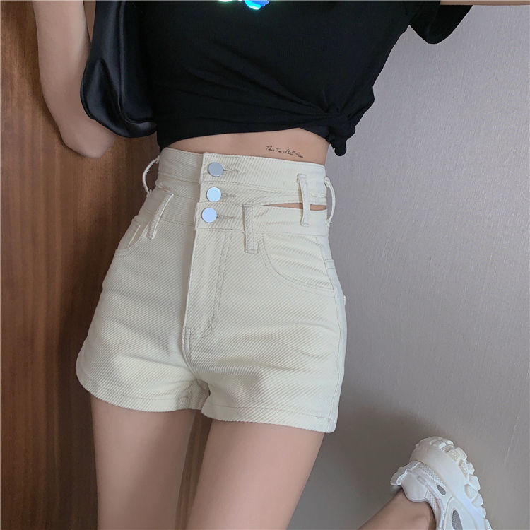 Distressed High Waist Women's Denim Vintage Korean Shorts Summer