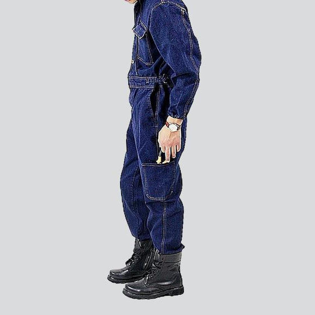 Workwear men's denim overall - Fashionpara