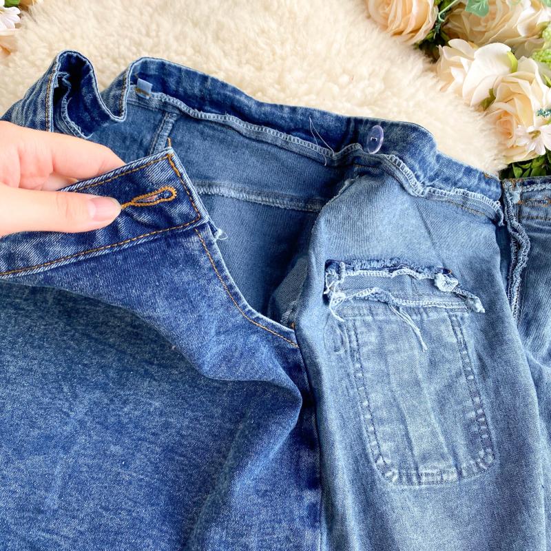 KittenAlarm - Trends high quality Spring Autumn Two Piece Set Women Sexy Jeans 2 Two Piece Set Long Sleeve Crop Tops And Bodycon Short Denim Skirt Suits for Woman