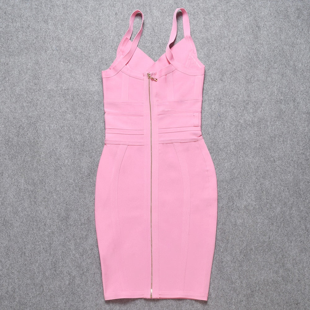 Sweetheart Neck Strappy Tie-Waist Bandage Mini Dress 10