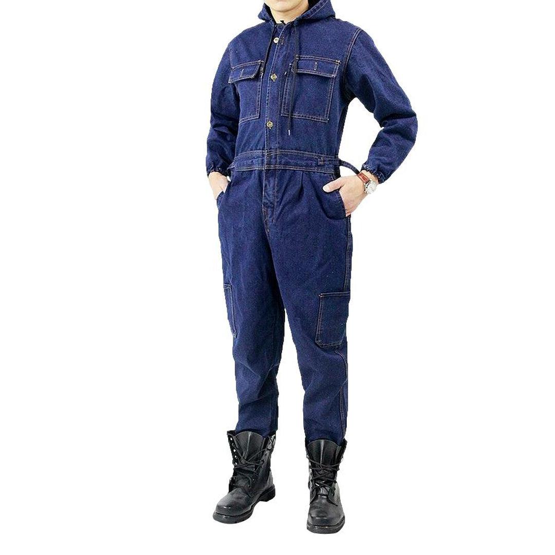 Workwear men's denim overall - Fashionpara