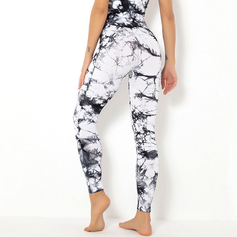 KittenAlarm - Mojoyce Tie Dye Yoga Pants Women Fitness Sport Leggings Push Up High Waist Workout Seamless Tights Running Yoga Legging