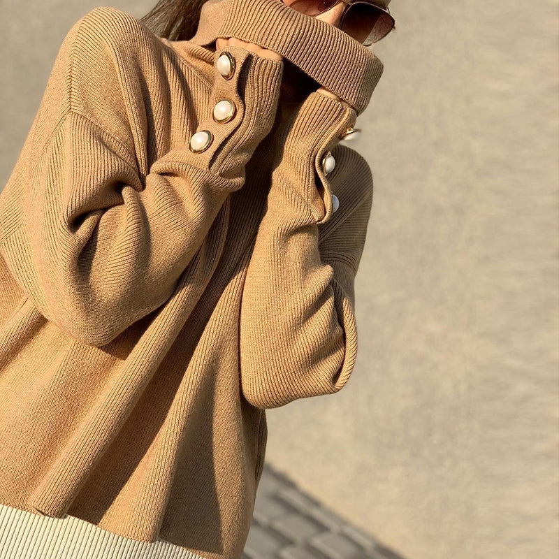 Orro Shop Jody Elegant Knitted Turtleneck Sweater