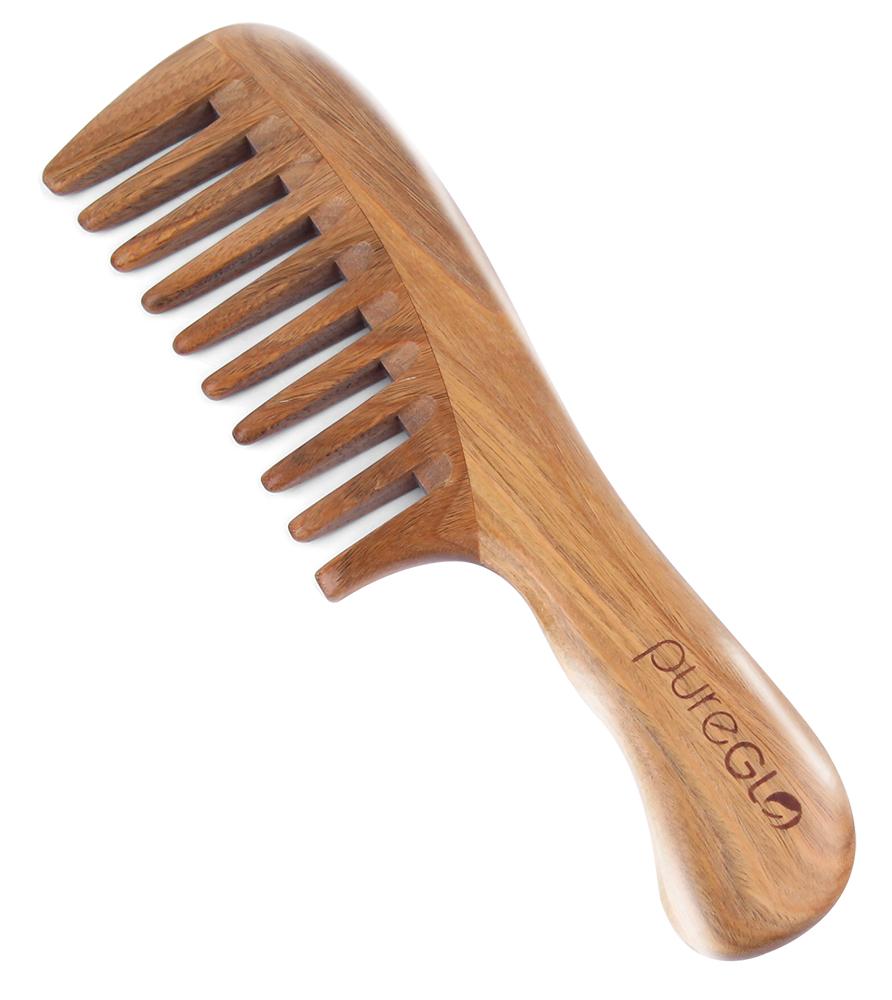 Handmade Wooden Widetooth Hair Comb