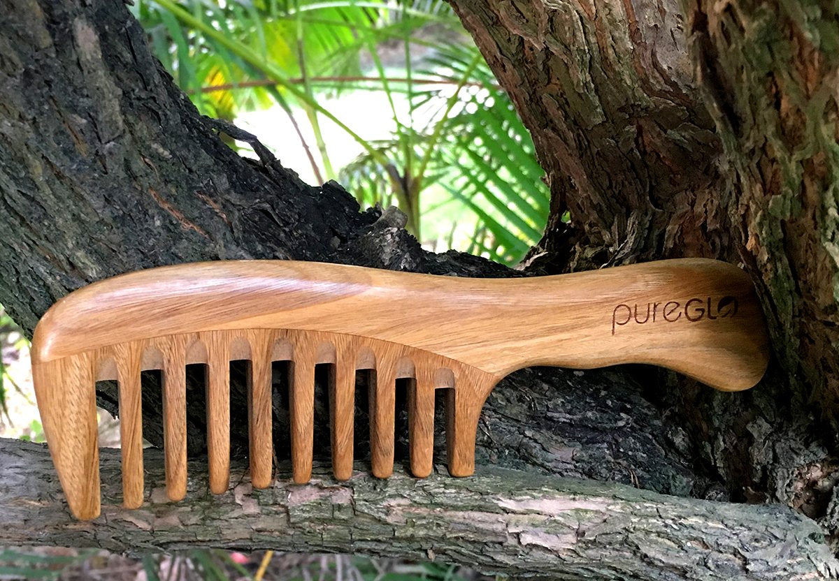 Handmade Wooden Widetooth Hair Comb
