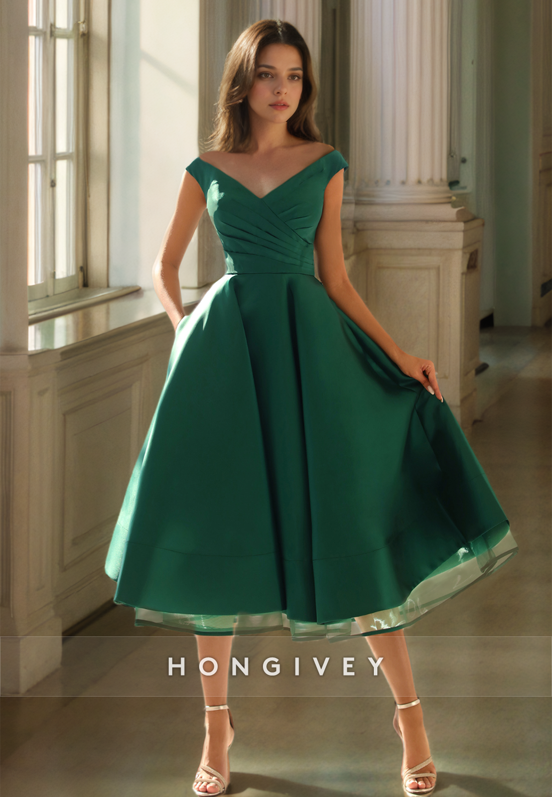 Black A-Line Straps Prom Dress Girls Party dresses Homecoming Midi Dresses