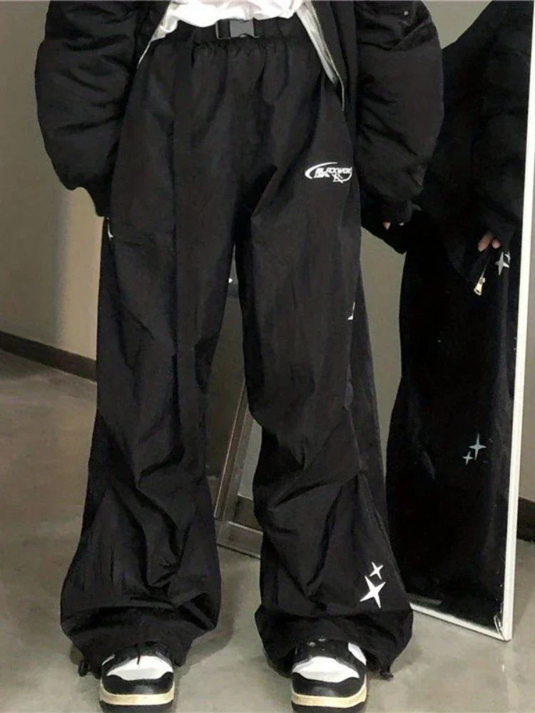 Cyber Y2K Parachute Baggy Pants