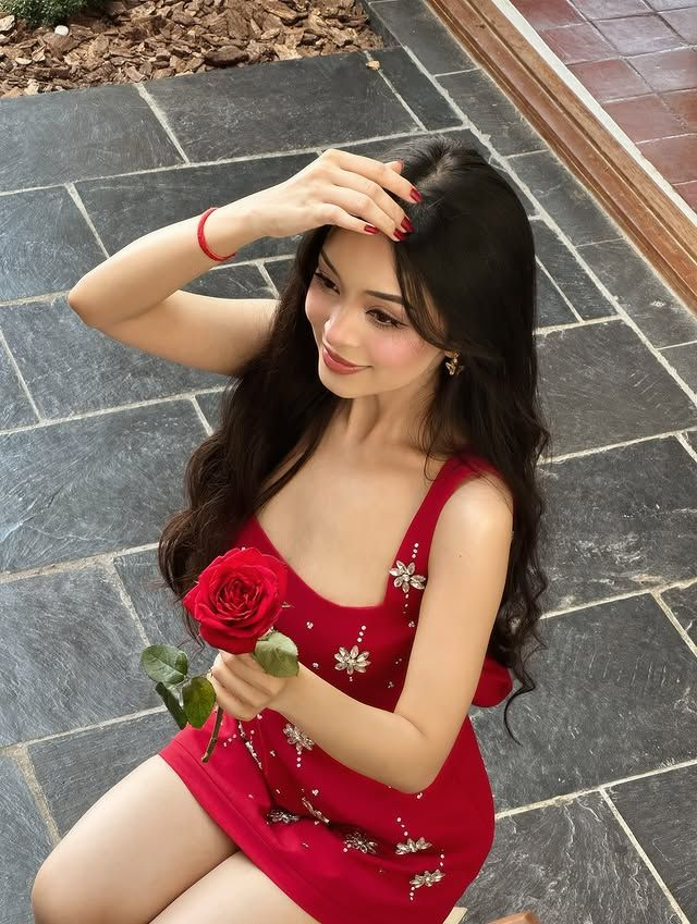 Fashion Square Neck Red Satin Beaded Short Party Dress Formal Graduation Homecoming Dress D411