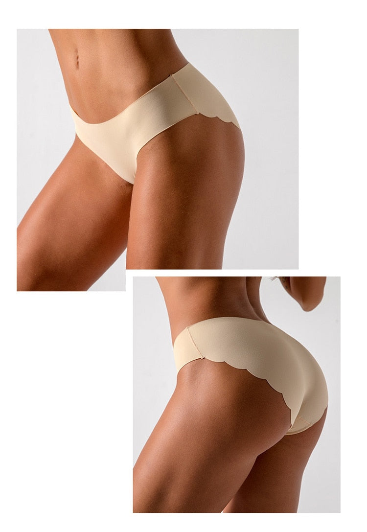 3PC Seamless Panties Ultra-thin Underwear Comfort Intimates Lingerie Low-Rise Female briefs
