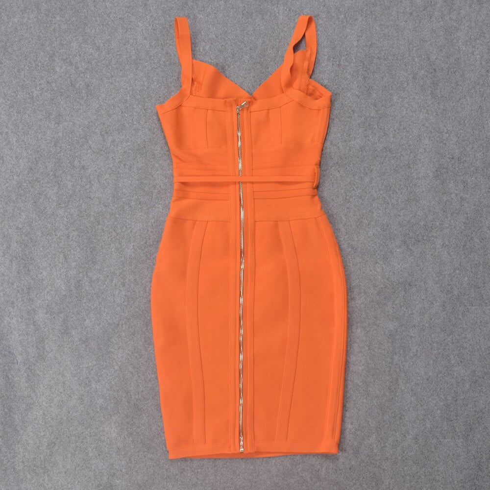 Sweetheart Neck Strappy Tie-Waist Bandage Mini Dress 18