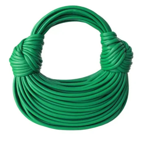 Handwoven Noodle Gold Evening Clutch Handbag