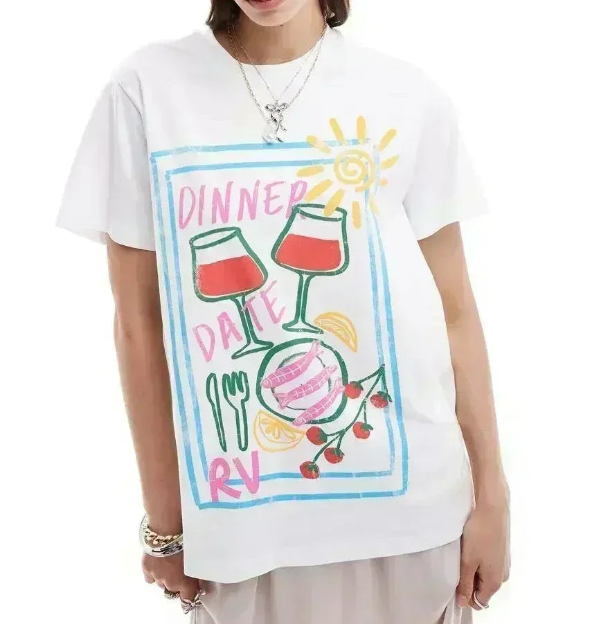 Harajuku Gothic Limoncello Graphic T-shirt