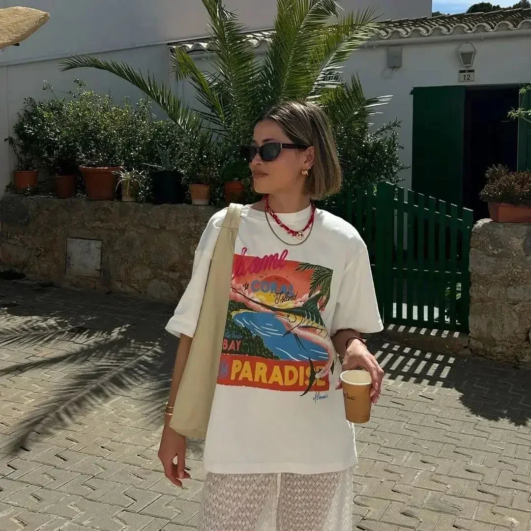 Harajuku Casual Summer Food T-shirt