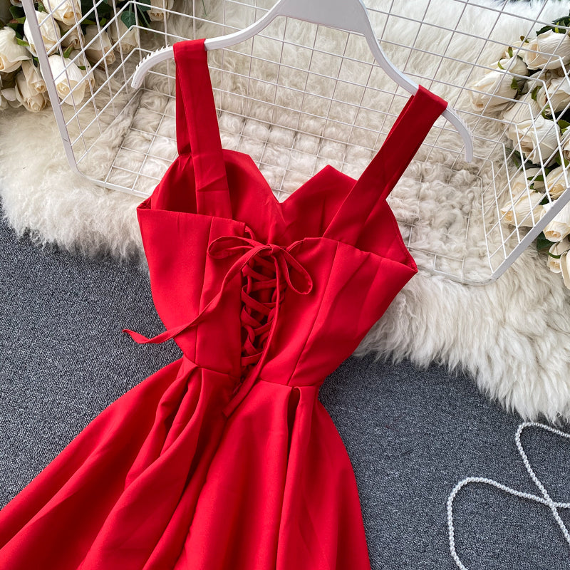 Sleeveless Sweetheart Wide Strap A-Line Midi Cocktail Dress - View 21