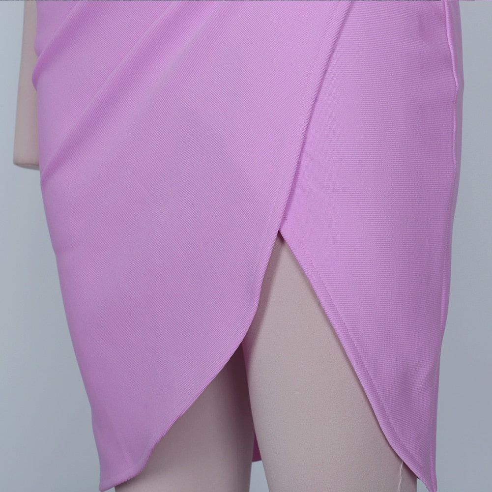 Sweetheart Corset Ruched Slit Bodycon Midi Dress 11