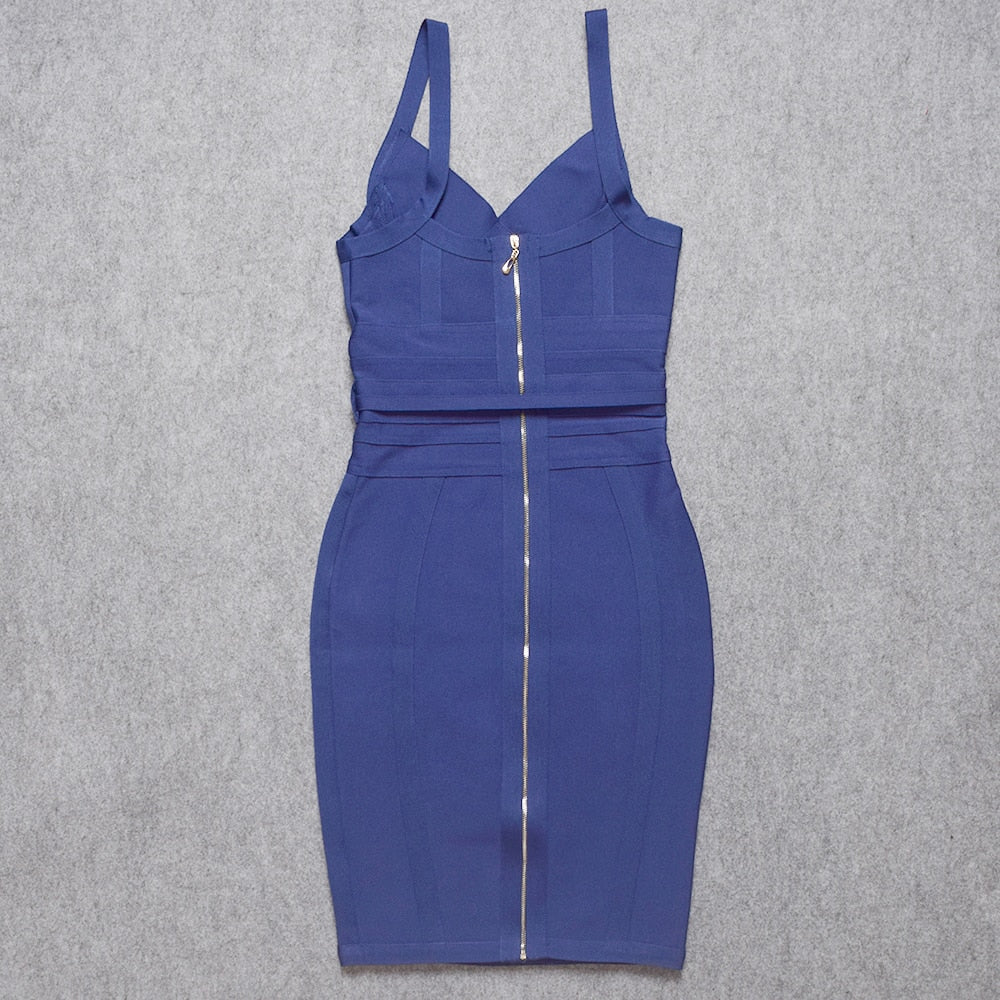 Sweetheart Neck Strappy Tie-Waist Bandage Mini Dress 16