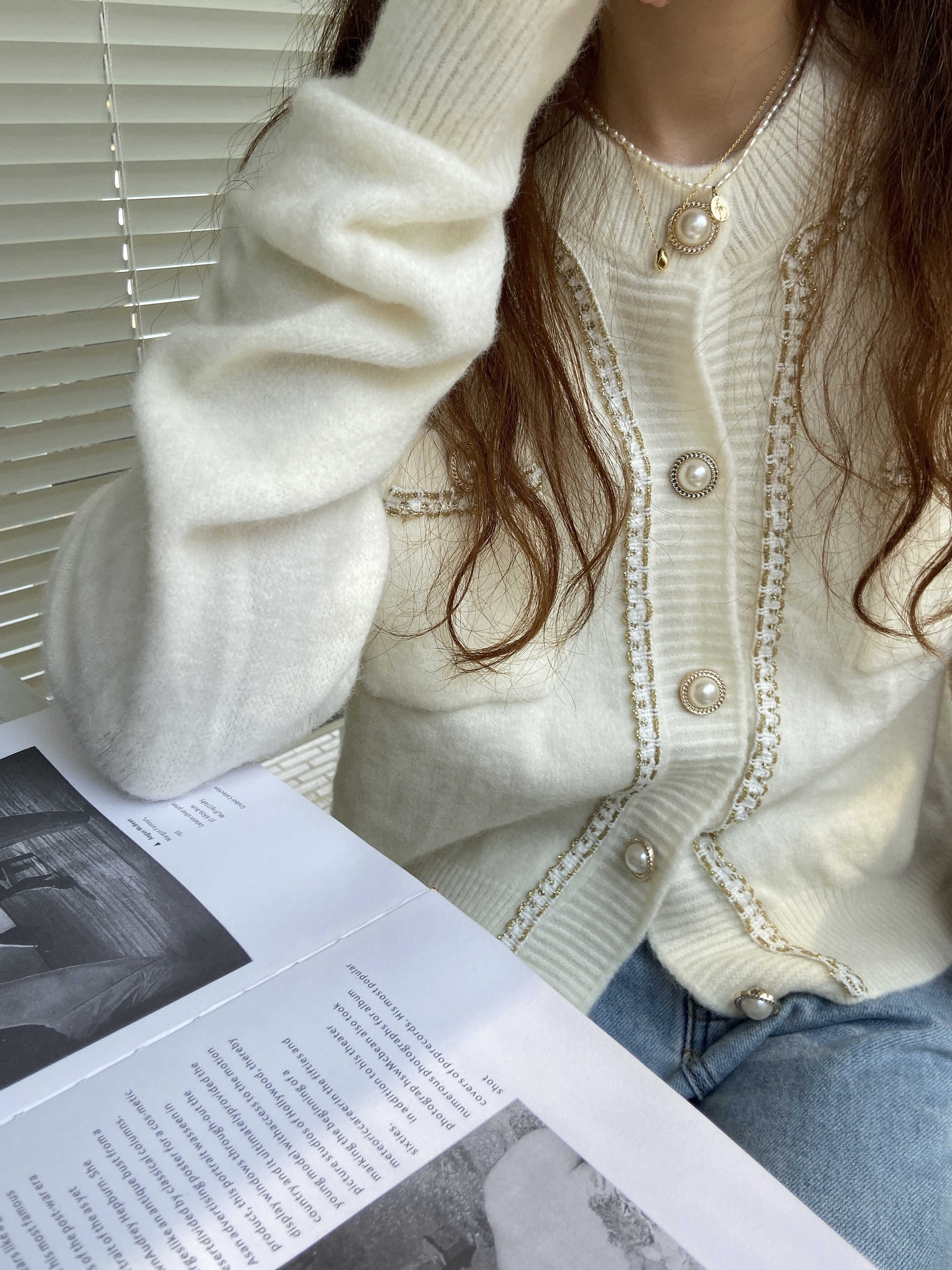 Orro Shop Blaire O-Neck Cardigan for Effortless Style