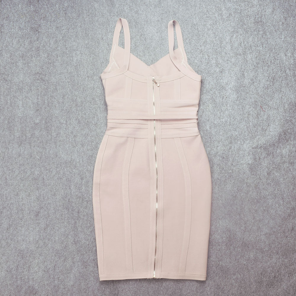 Sweetheart Neck Strappy Tie-Waist Bandage Mini Dress 24
