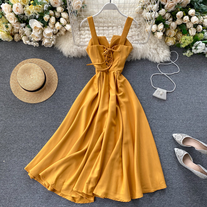 Sleeveless Sweetheart Wide Strap A-Line Midi Cocktail Dress - View 24