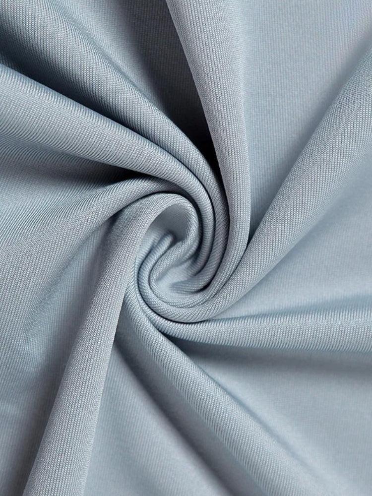 High Cut Swimsuit & Skirt Two Piece Set - Fashionpara