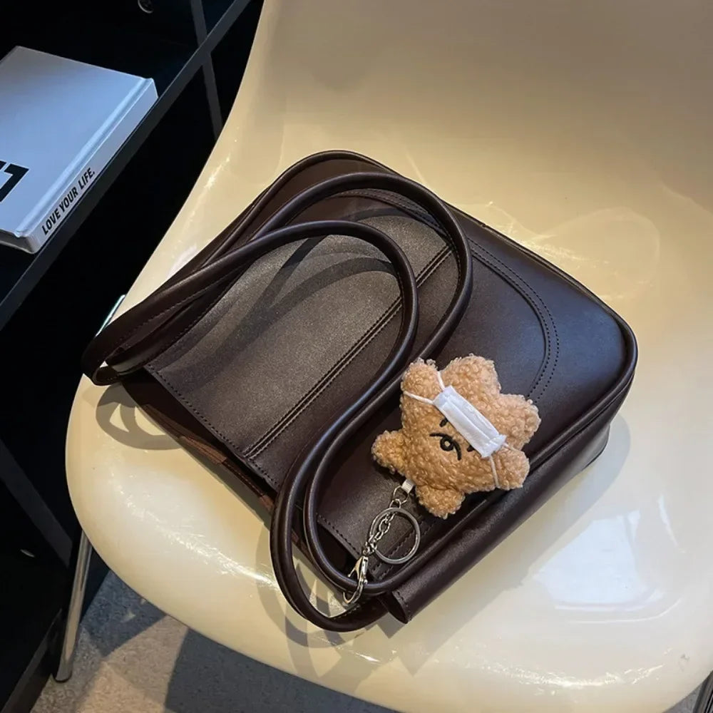 Minimalist PU Leather Shoulder Bag