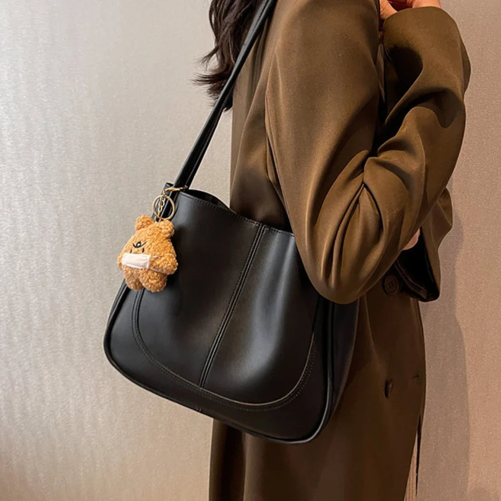 Minimalist PU Leather Shoulder Bag