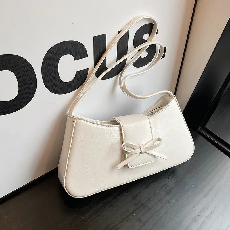 High-Grade Retro PU Leather Underarm Bag