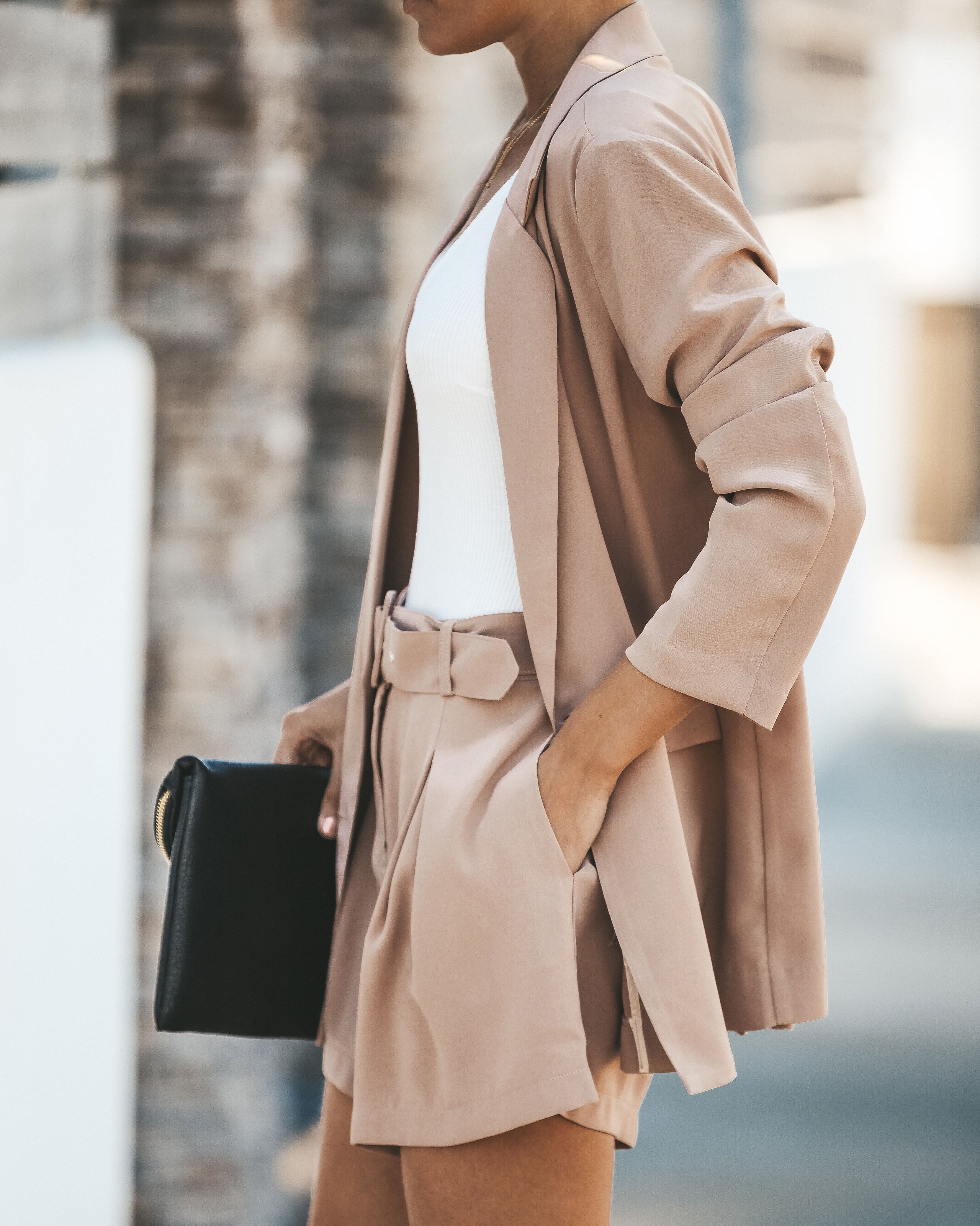 Smith Pocketed Belted Shorts