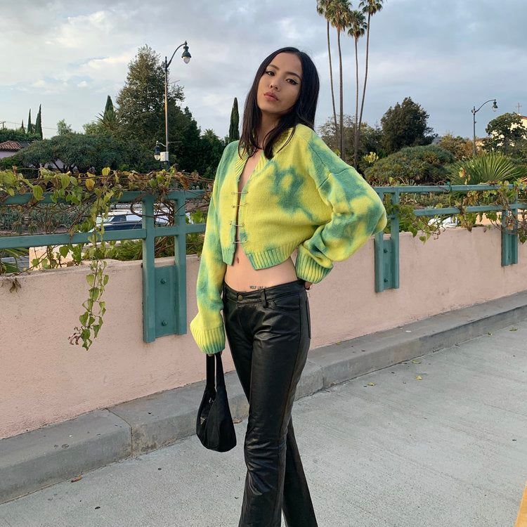 Time For Fun Safety Pin Knitted Cardigan