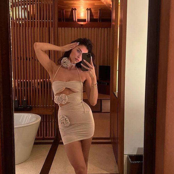 Giving All Of Me Cut Out Mesh Mini Dress - View 6