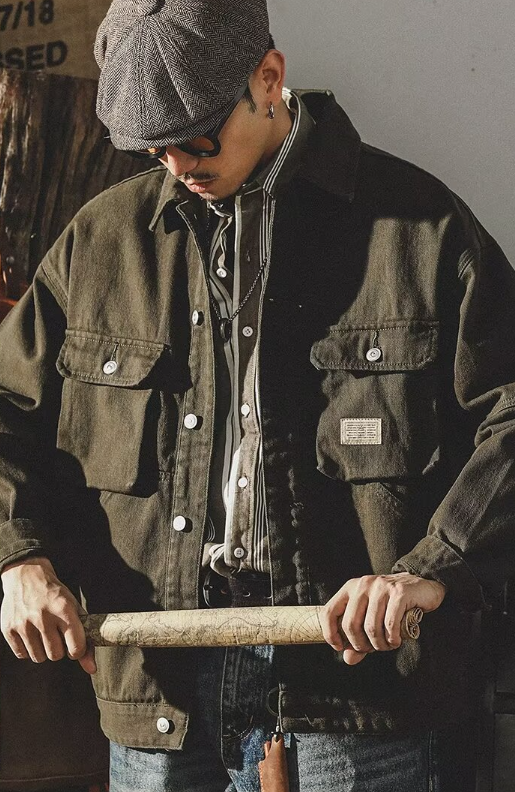 Y2k men's jeans jacket