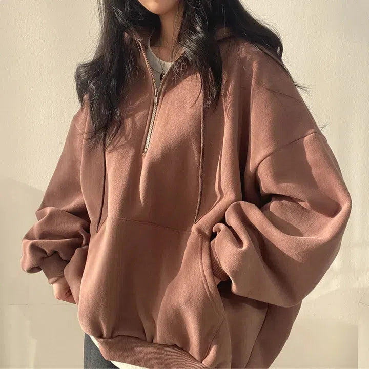 Indie Oversized Zip Up Hoodie 7