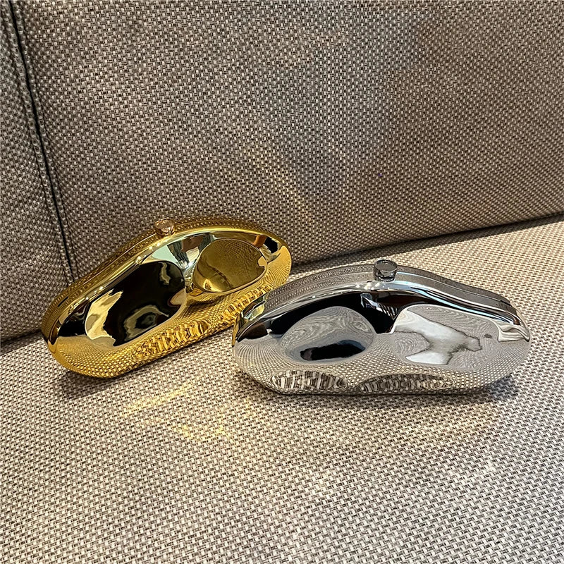 Luxury Gold Acrylic Evening Purse Designer Wedding Bag