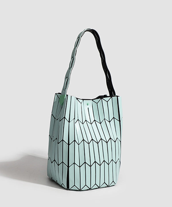 Japanese Fashion Geometric Diamond Grid Shoulder Bag