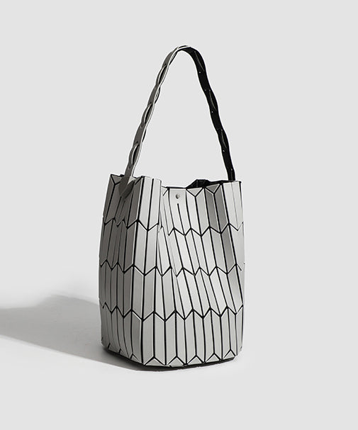 Japanese Fashion Geometric Diamond Grid Shoulder Bag