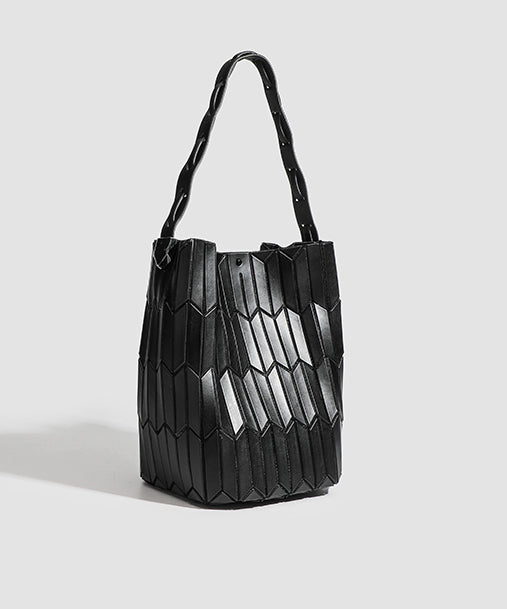 Japanese Fashion Geometric Diamond Grid Shoulder Bag
