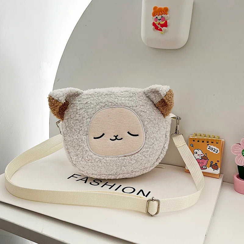 Kawaii Plush Cartoon Crossbody Bag