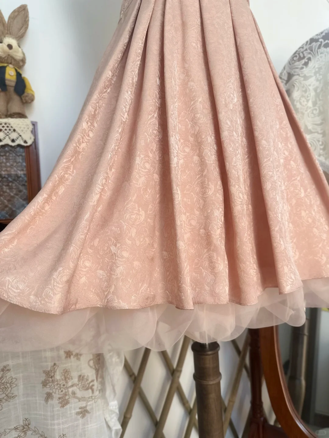 Pretty Spaghetti Straps Pink Satin Print Floral A Line Short Homecoming Dress Birthday Dress D530