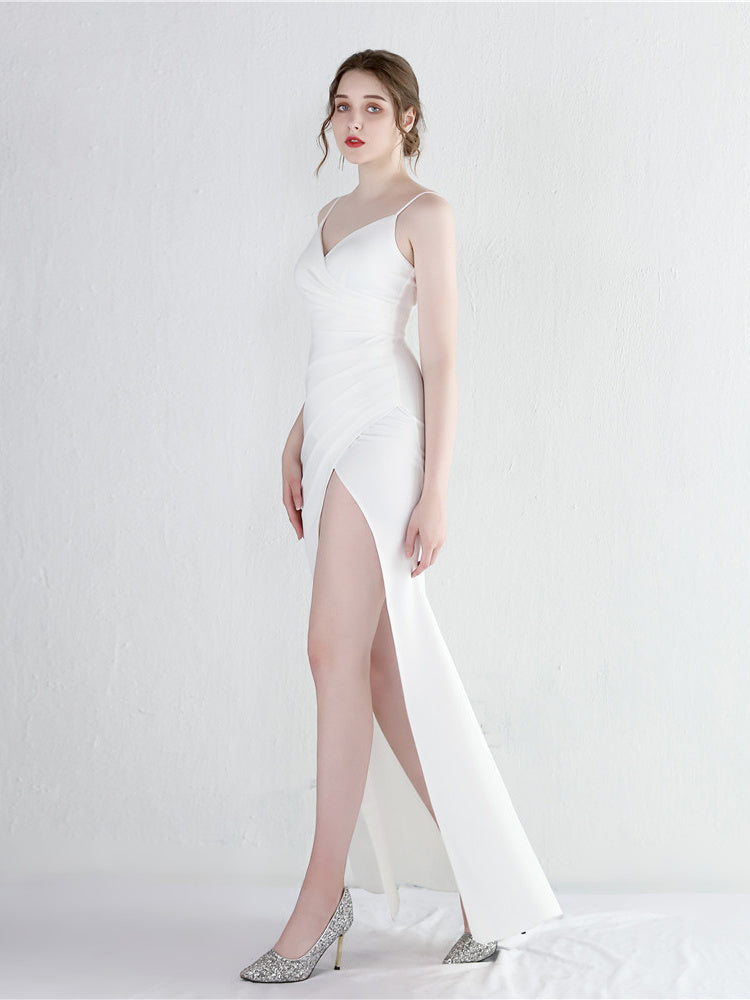 Halter Split Slim Dress