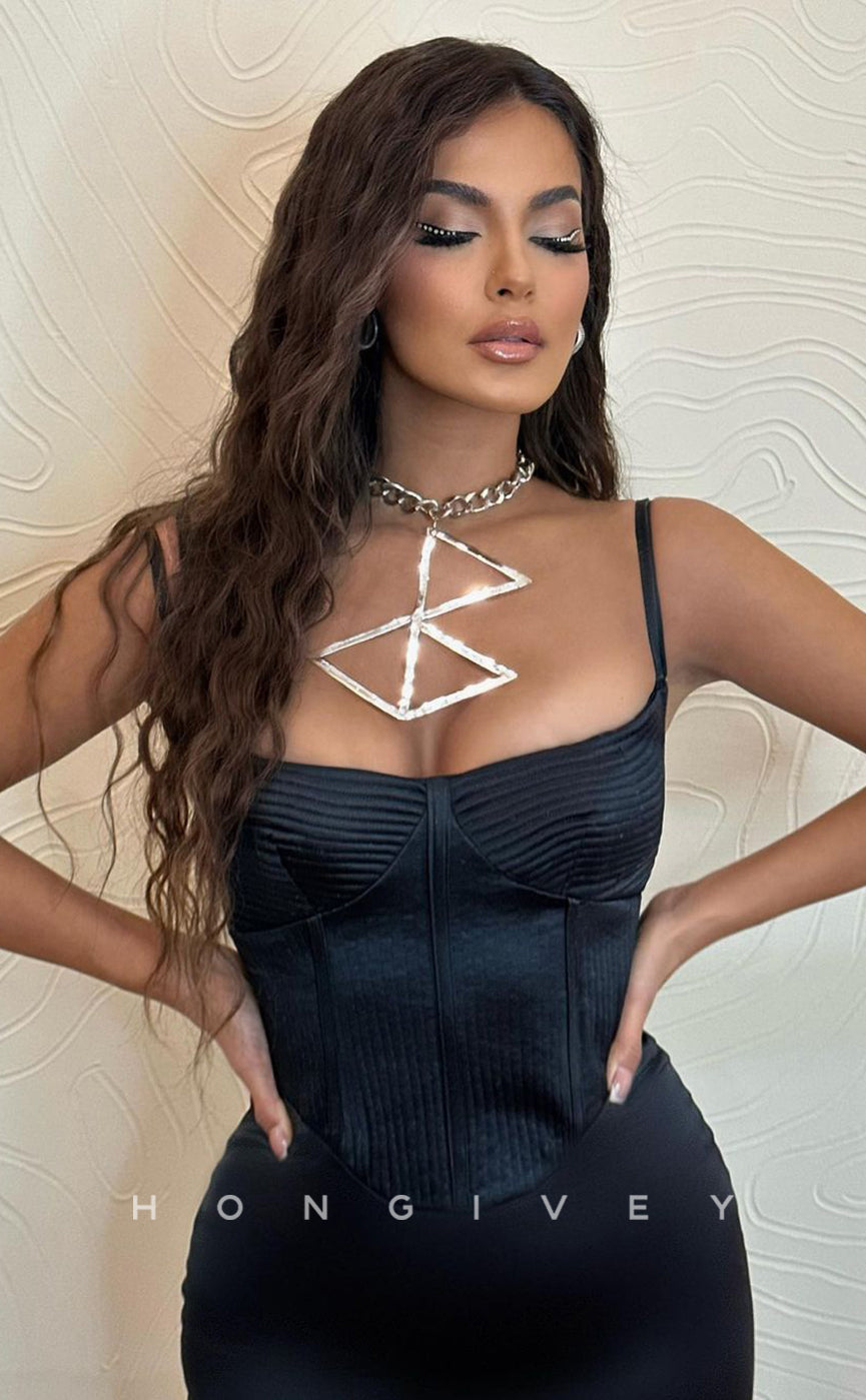 L0939 - Couture Fitted With Corset Train Mermaid Evening Prom Patry Dress - Fashionpara