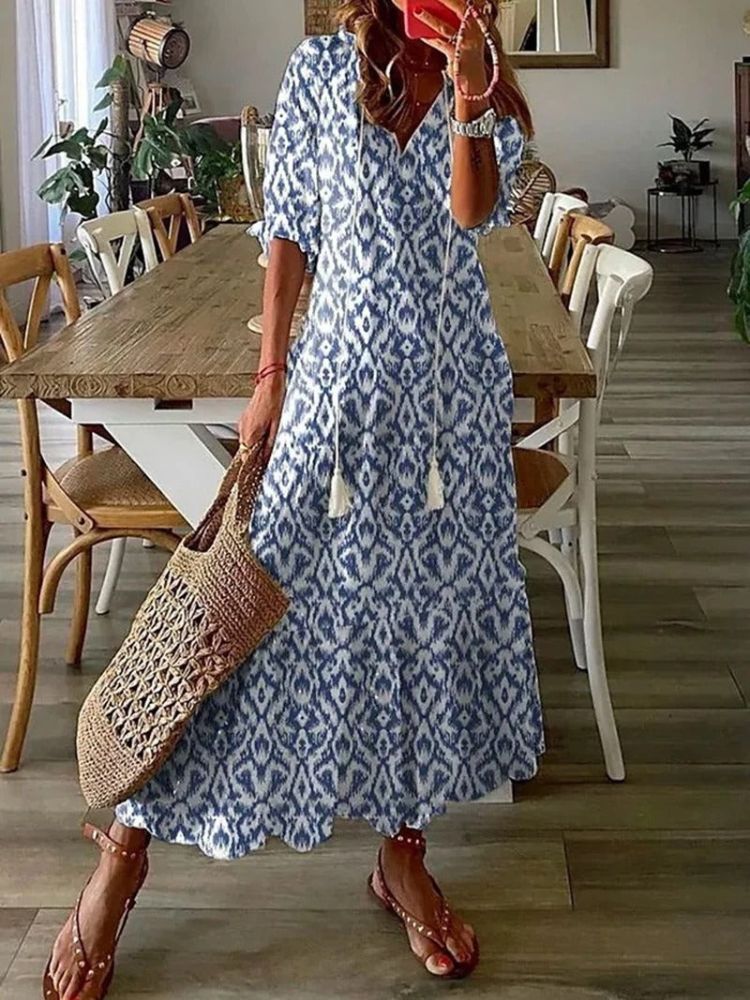 Pamela Minimalist Floral Velvet Maxi Dress Chic Silhouette Collection - View 5