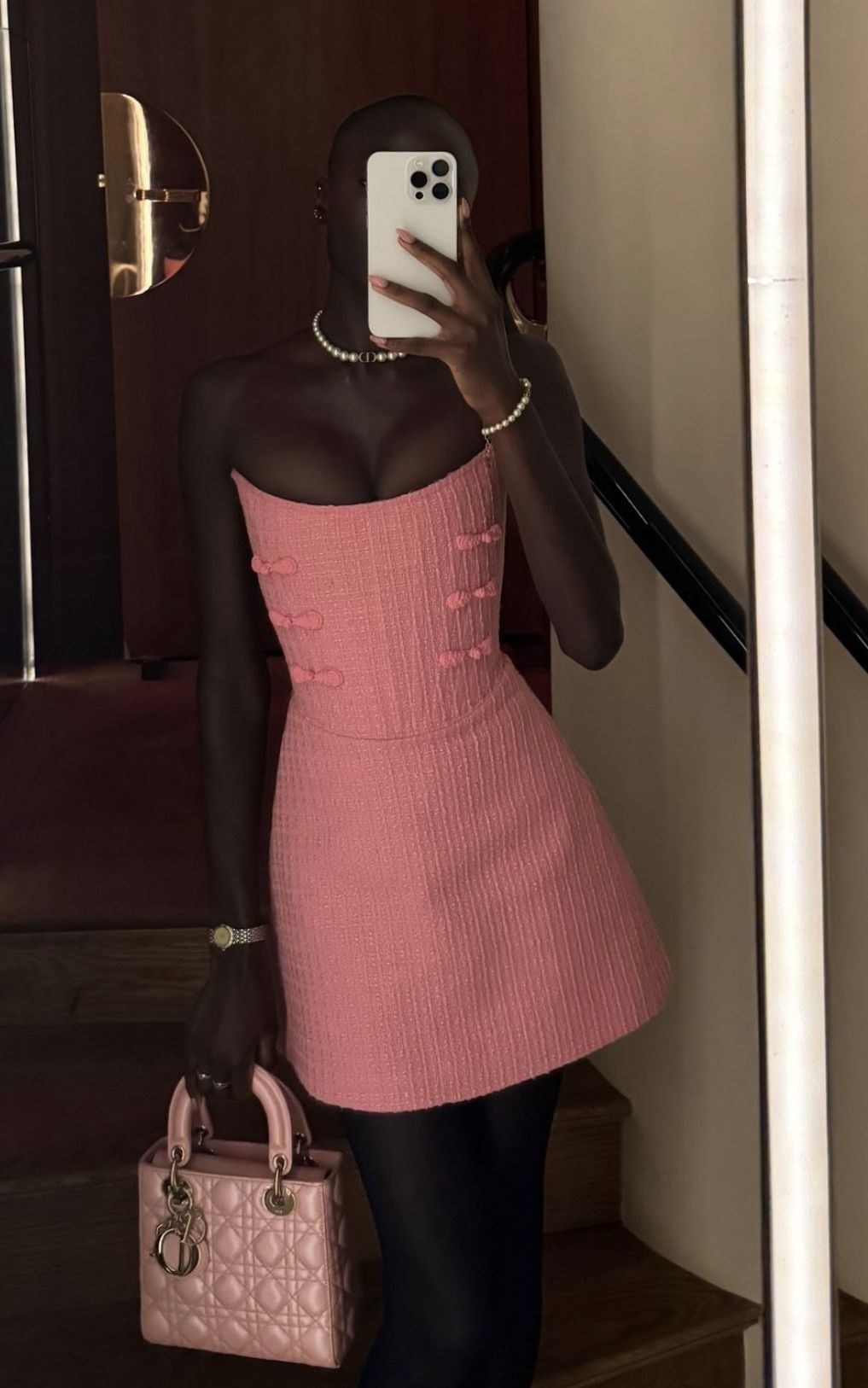 Cute Pink Strapless Satin A Line Short Party Dress Formal 21st Birthday Outfits D674