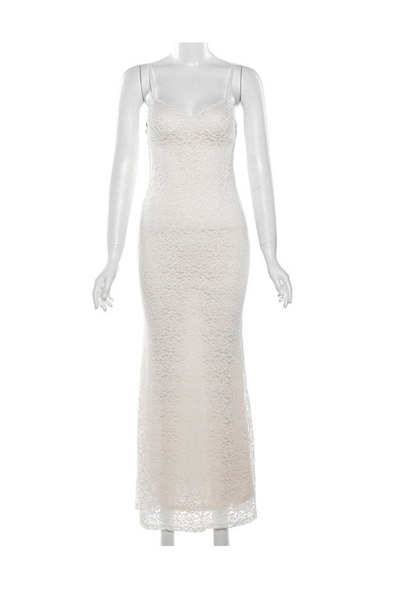 Lace Low Cut Pack Hip Cami Dress - Fashionpara