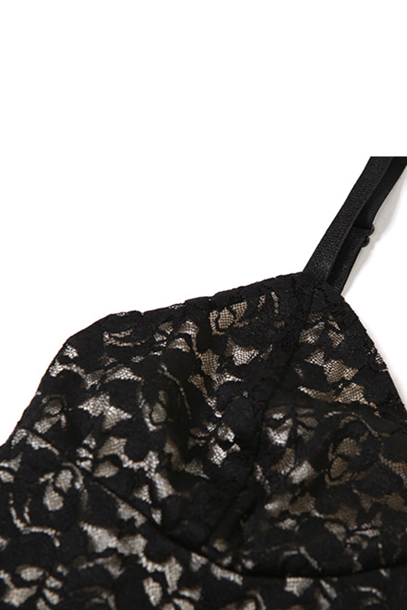 Lace Low Cut Pack Hip Cami Dress - Fashionpara